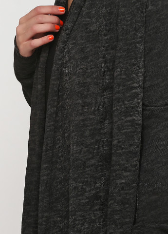 Кардиган H&M меланж темно-сірий кежуал бавовна