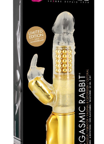 Вибратор-кролик Orgasmic Rabbit Gold с жемчужным массажем Dorcel (254151828)
