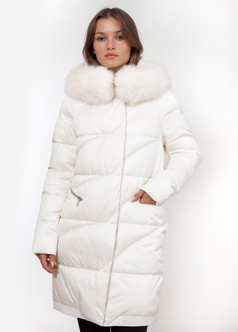 Молочная демисезонная куртка куртка-пальто ZLLY