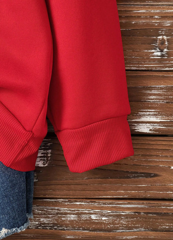 Червоний світшот SHEIN новорічний паєтки (343316868)