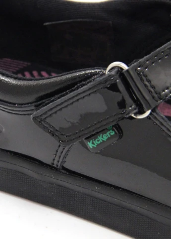 Черные балетки для девочек Kickers