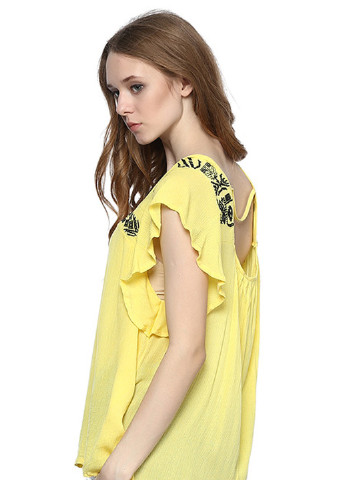 Желтая летняя блуза Яavin