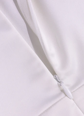 Белое кэжуал платье платье-комбинация, с открытой спиной, силуэтная SHEIN однотонное