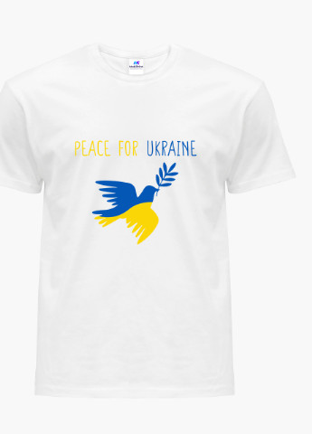 Біла демісезон футболка жіноча мир для україни (peace for ukraine) білий (8976-3688) s MobiPrint