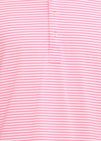 Кислотно-розовая футболка-тенниска для мужчин Ralph Lauren в полоску