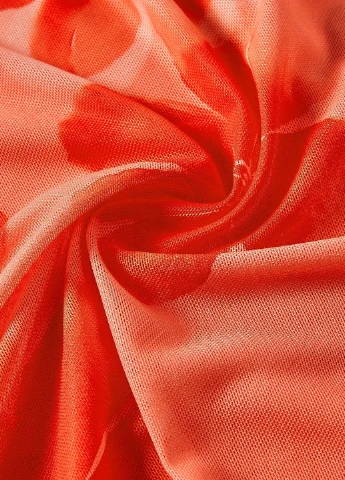 Коралловая кэжуал цветочной расцветки юбка SHEIN годе