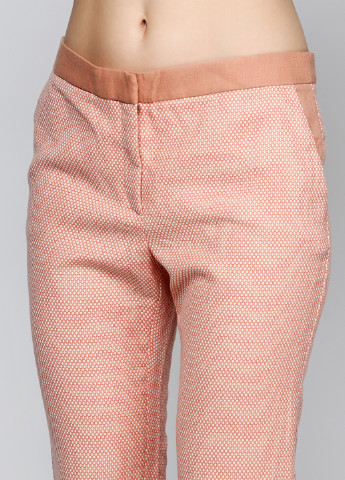 Персиковые кэжуал демисезонные брюки Uterque