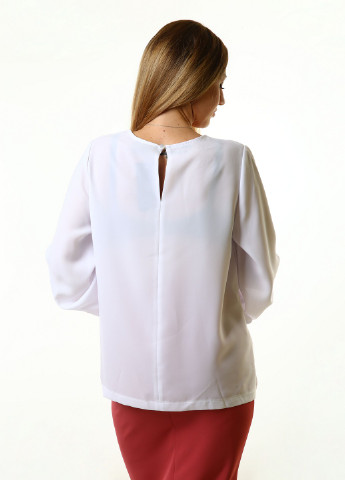 Белая демисезонная блуза InDresser