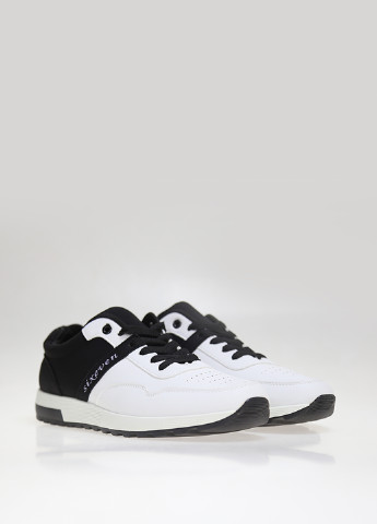 Черно-белые демисезонные кроссовки Yalasou