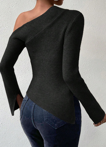 Чорний демісезонний светр SHEIN