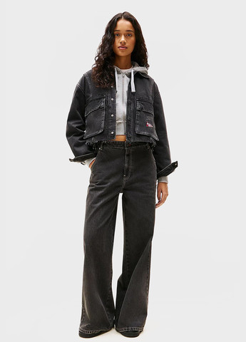 Темно-серая демисезонная куртка Tommy Jeans