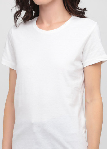 Белая всесезон футболка женская уплотненная с круглым воротником Stedman