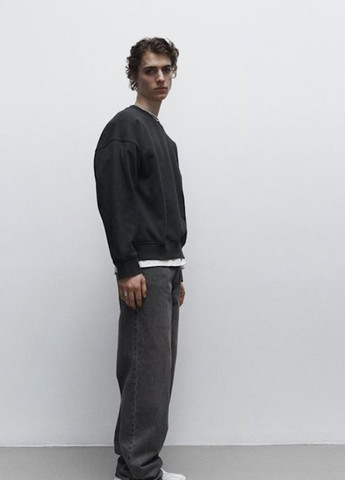 Темно-сірий світшот H&M однотонний без декору (328957682)