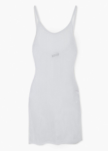 Белое пляжное платье платье-майка Boohoo однотонное
