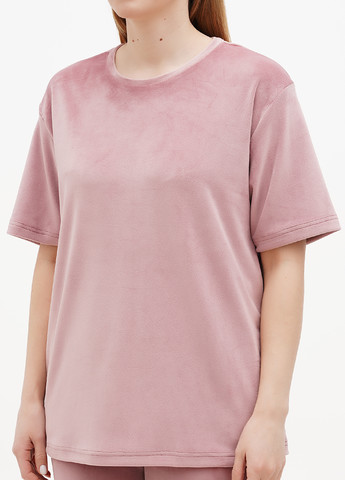 Рожевий демісезонний комплект (футболка, штани) Fleri