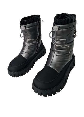 Черные кэжуал зимние ботинки Канарейка