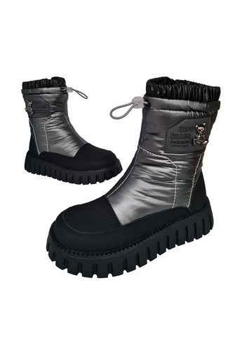 Черные кэжуал зимние ботинки Канарейка