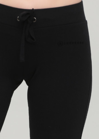 Черные спортивные демисезонные клеш брюки Converse