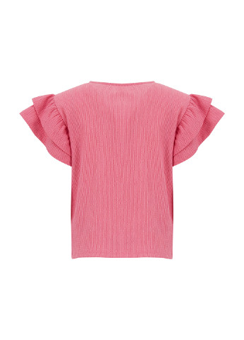 Розовая летняя футболка DeFacto
