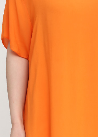 Оранжевое кэжуал платье Italy Moda однотонное