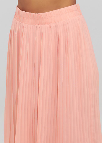 Розовая кэжуал однотонная юбка Monki плиссе