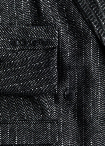 Графитовый женский жакет H&M полосатый - демисезонный