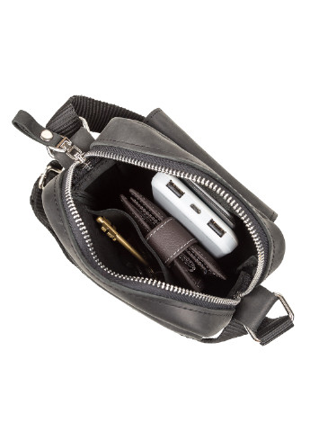 Мужская кожаная сумка 14х16х5 см Shvigel (229461388)