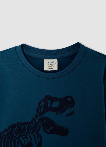 Костюм (світшот, штани) DeFacto динозавр комбінований трикотаж, бавовна
