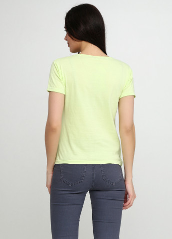 Кислотно-зеленая летняя футболка SEZ 10