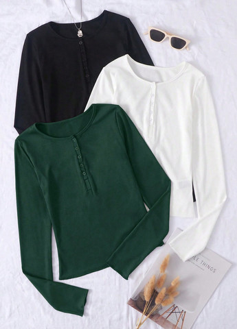 Лонгслів (3 шт.) SHEIN (324389828)