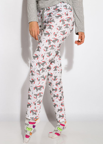 Светло-серая всесезон пижама (лонгслив, брюки) лонгслив + брюки Time of Style