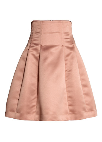 Пудровая кэжуал юбка H&M мини