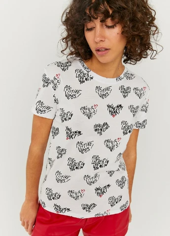 Футболка Tally Weijl Basic T-Shirts - KNIT BASIC T-SHIRT - (229436182)