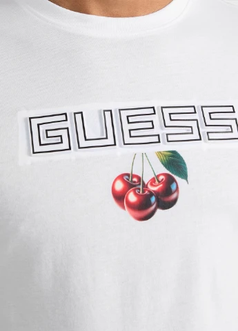 Біла футболка Guess