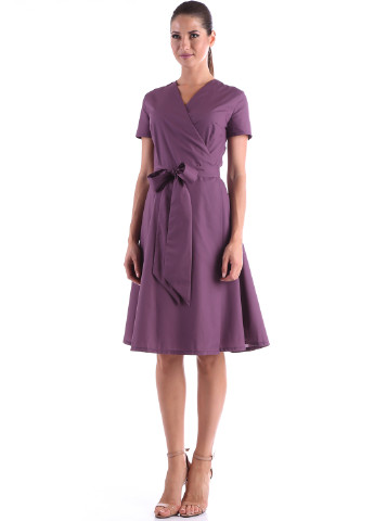 Фіолетова кежуал сукня 2Dress однотонна