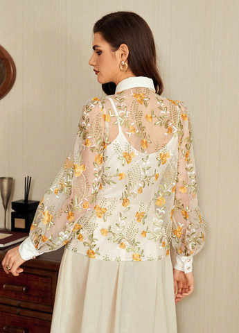 Молочная блуза SHEIN