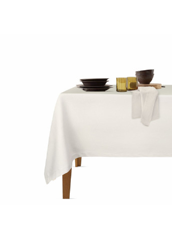 Столовый набор для сервировки стола скатерть Milk 140х180 и салфетки тканевые Beige 35х35 - 4 шт (4822052073964) Cosas (252506538)