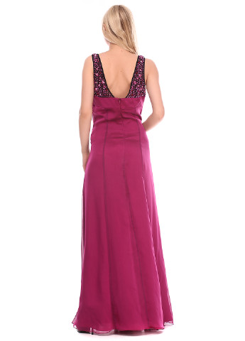 Фуксиновое (цвета Фуксия) вечернее платье а-силуэт Vera Mont однотонное