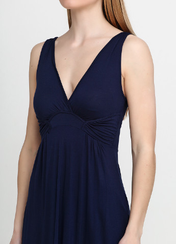 Синее кэжуал платье Zara однотонное