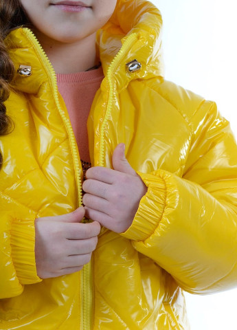 Жовта демісезонна демісезонна куртка-реглан Luxik