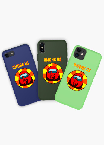 Чохол силіконовий Apple Iphone X Амонг Ас Червоний (Among Us Red) (6129-2412) MobiPrint (219566241)