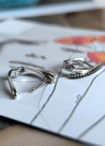 Сережки Silver Flame (350941320)