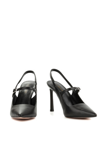 Le'BERDES Туфлі слінгбекі чорний з натуральна шкіра, україна — літо (360795530)