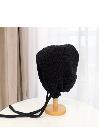 Женская шапка-капюшон на завязках Черный Brend шапка (252604322)