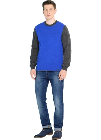 Синий зимний джемпер Trussardi Jeans