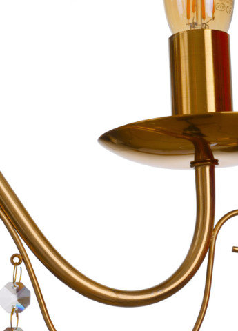 Люстра свічка підвісна на 5 лампочок BCL-734S/5 E14 AB Brille (242035840)