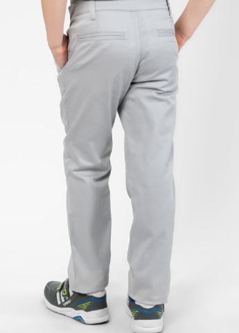 Светло-серые кэжуал демисезонные брюки чиносы F'91