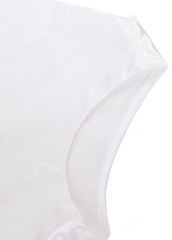 Белое вечернее платье годе, с открытой спиной SHEIN однотонное