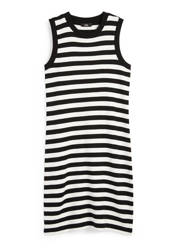 Чорно-білий кежуал сукня сукня-майка C&A в смужку