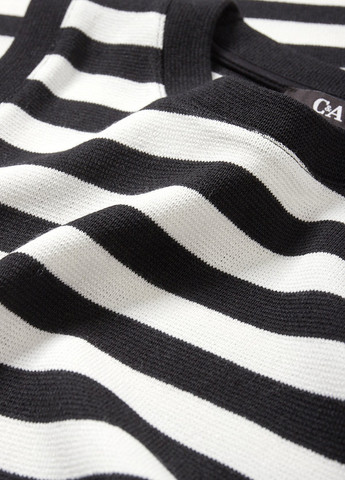 Чорно-білий кежуал сукня сукня-майка C&A в смужку